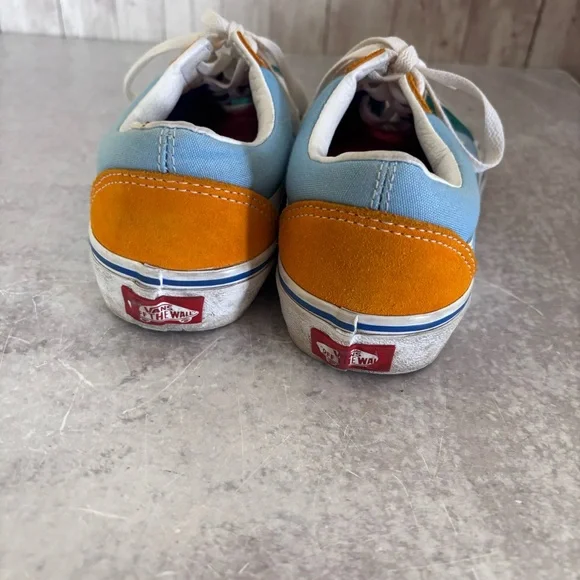 VANS Old Skool Colorblock Low-Top Suede Sneakers - Picture 4 of 6